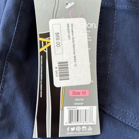 NWT Slim-Sation skimmer pants - Picture 3 of 4